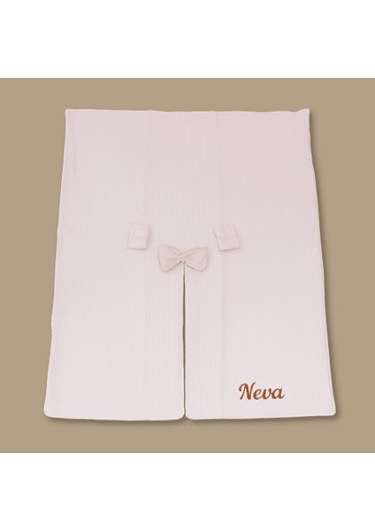 Isme Özel Nakışlı Pembe Renk Bebek Puset Örtüsü fırsatları