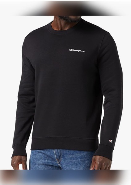 Legacy Klasik Küçük Logo Bisiklet Yaka Sweatshirt