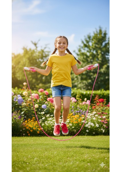 Atlama Ipi Uzunluk Ayarlanabilir Mekanik Sayaçlı Ayarlı Göstergeli Atlama Ipi Pembe modelleri