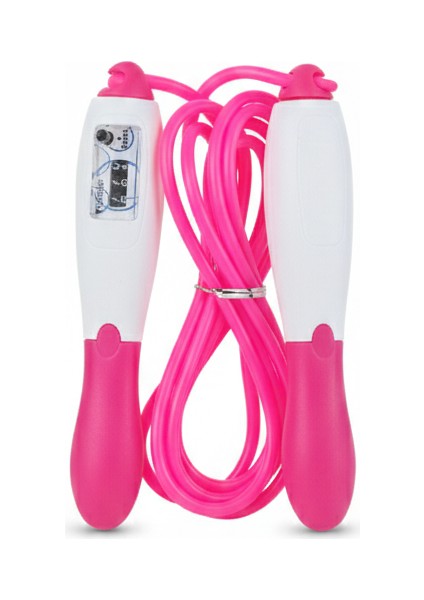 Atlama Ipi Uzunluk Ayarlanabilir Mekanik Sayaçlı Ayarlı Göstergeli Atlama Ipi Pembe indirimleri