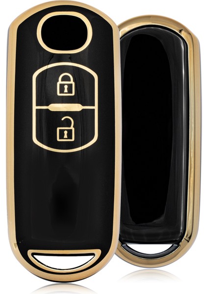 Cx-5 2 Buton Smart Nano Anahtar Kılıfı - Siyah