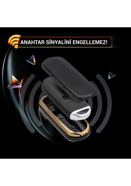 Cx-5 2 Buton Smart Nano Anahtar Kılıfı - Siyah modelleri