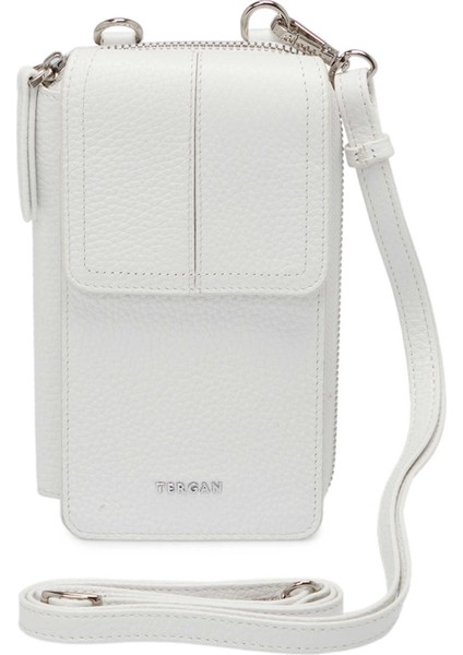 Beyaz Deri Kadın Omuz Çantası - S25Y1BC80438-B69