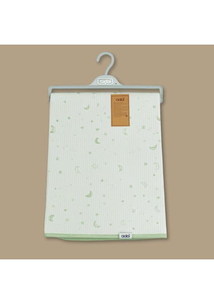 Isme Özel Nakışlı Gökyüzü Temalı Mint Yeşili Bebek Battaniyesi modelleri