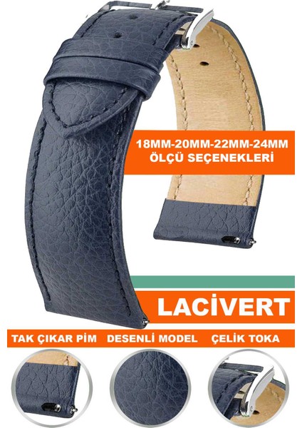 18MM-20MM-22MM-24MM Saatlerle Uyumlu Soft Deri Saat Kordonu Kayışı Rolax