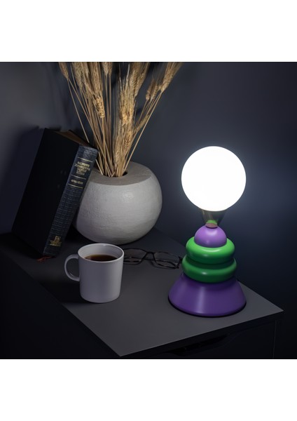 Little Lollies No:5 Renkli Masaüstü Aydınlatma - El Yapımı, Pirinç ve Cam Detaylı fiyatları