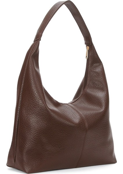 Kadın 2'li Çanta Paketi Siyah ve Acı Kahverengi Salaş Yumuşak Dokulu Büyük Boy Omuz ve Tote Çanta