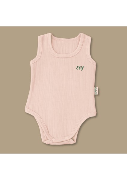 Isme Özel Nakışlı Pembe Müslin Kumaştan 7 Li Yenidoğan Hastane Çıkış Bebek Takımı fırsatları