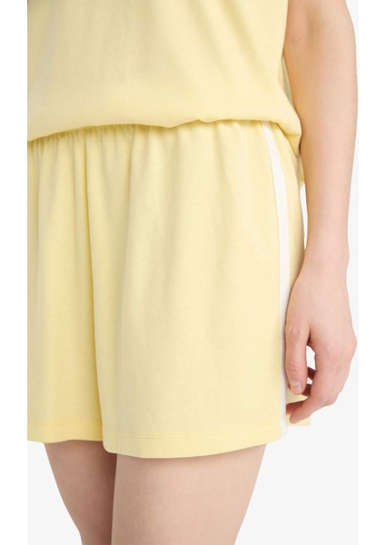 Garfield Pijama Takımı Kısa Kollu Üst Beli Lastikli Şort-Fall in Love