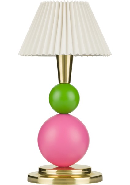 Little Lollies No:4 Renkli Masaüstü Aydınlatma - El Yapımı, Pirinç Detaylı