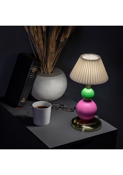 Little Lollies No:4 Renkli Masaüstü Aydınlatma - El Yapımı, Pirinç Detaylı fiyatları