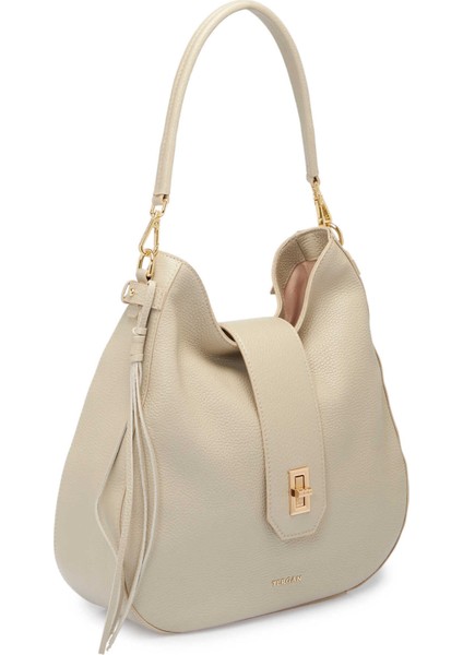 Bej Deri Kadın Omuz Çantası - S25Y1BC80433-B19 fiyatları