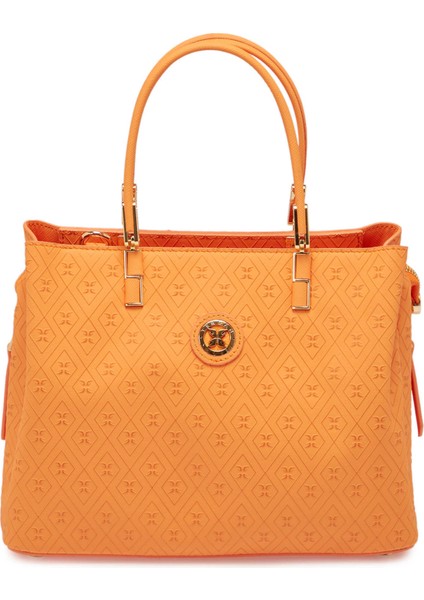 Turuncu Print Kadın Omuz Çantası - S25Y1PR09175-V3F