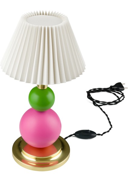 Little Lollies No:4 Renkli Masaüstü Aydınlatma - El Yapımı, Pirinç Detaylı fırsatları