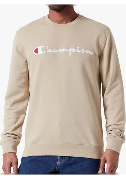 Heavy Spring Terry Kumaş Bisiklet Yaka Sweatshirt, Erkek