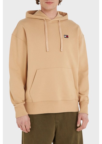 Pamuklu Relaxed Fit Kanguru Cepli Kapüşonlu Sweat Erkek Sweat DM0DM16369 Ab0