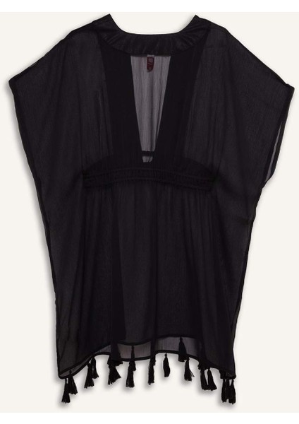 Beyaz Şifon Kimono-Fall in Love