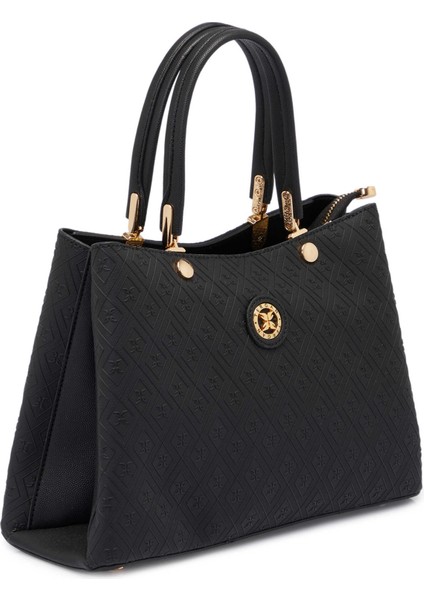 Siyah Print Kadın Omuz Çantası - S25K1PR09185-R0P fiyatları