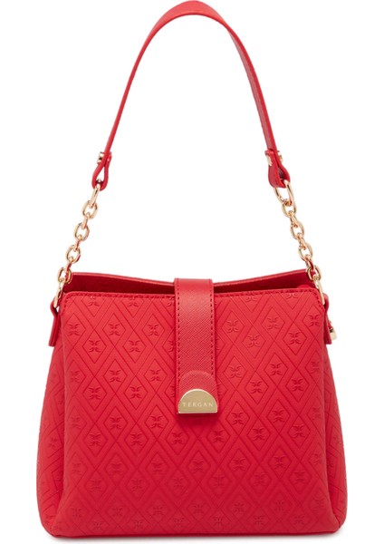 Kırmızı Print Kadın Omuz Çantası - S25K1PR09178-S4R