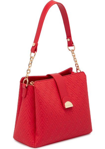 Kırmızı Print Kadın Omuz Çantası - S25K1PR09178-S4R fiyatları