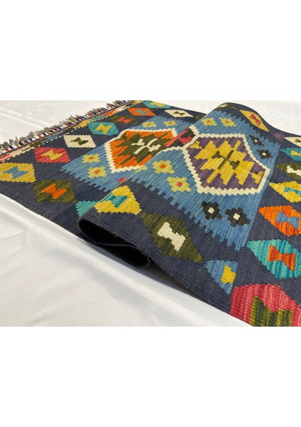 El Dokuma Afgan Kilim Yün Kök Boya