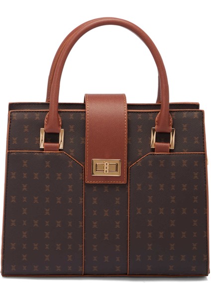 Kahverengi Print Kadın Omuz Çantası - S25K1PR09184-T4J