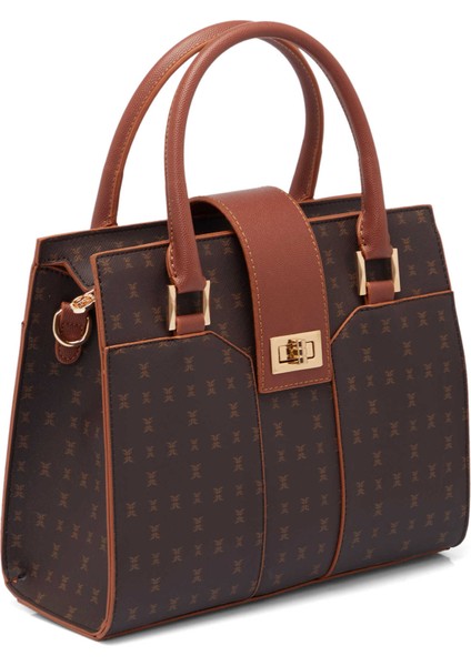 Kahverengi Print Kadın Omuz Çantası - S25K1PR09184-T4J fiyatları