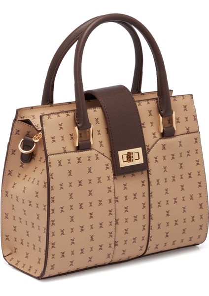 Bej Print Kadın Omuz Çantası - S25K1PR09184-T2E fiyatları