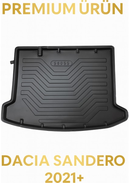 Dacia Sandero 2021+ 3D Bagaj Havuzu Premium