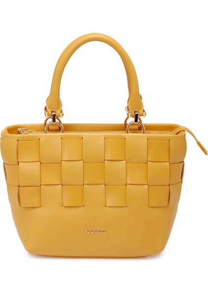 Sarı Deri Kadın El Çantası - S25Y1BC80408-H5G