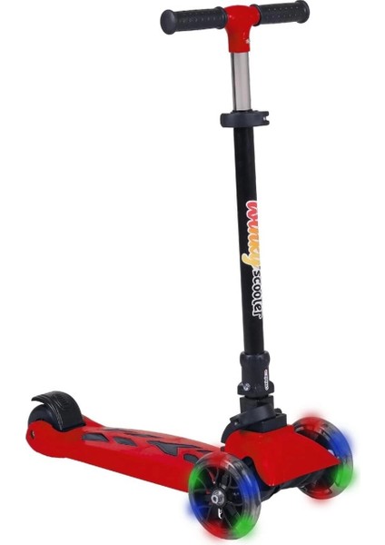 çınar ticaret wsc1-ı winky 5+ scooter ışıklı kırmızı 90kg