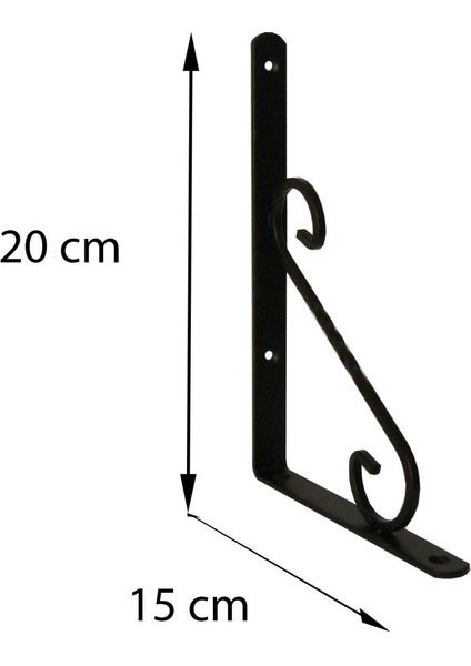 çınar ticaret ferforje raf altı no:2 siyah