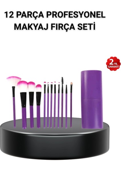 çınar ticaret 12’li profesyonel makyaj fırça seti – dökülmeyen yumuşak kıllı, ergonomik tasarım