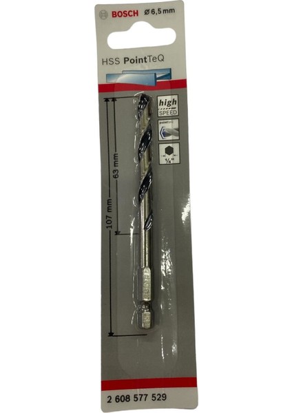 çınar ticaret bosch pointteq altıgen şaftlı hss matkap ucu 6,5 mm fiyatları