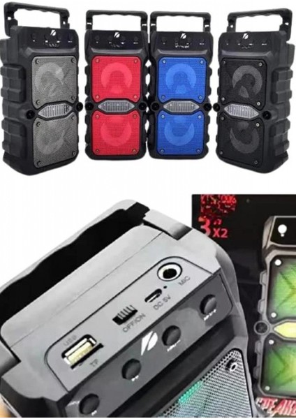 Bluetooth Hoparlör Çift Mikrofonlu Güçlü Ses Kaliteli Kesintisiz Kablosuz