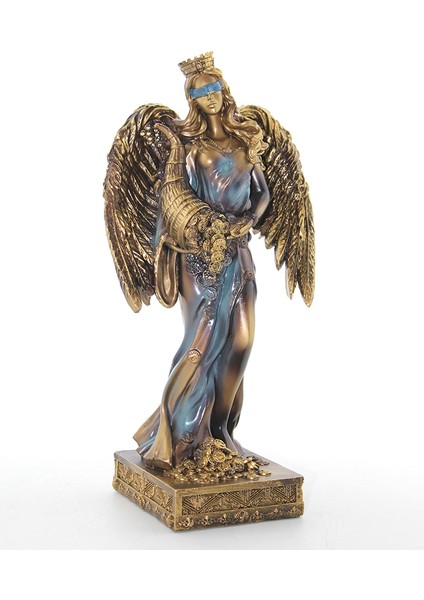 çınar ticaret polyester kanatlı bereket tanrıcası fortuna figürü
