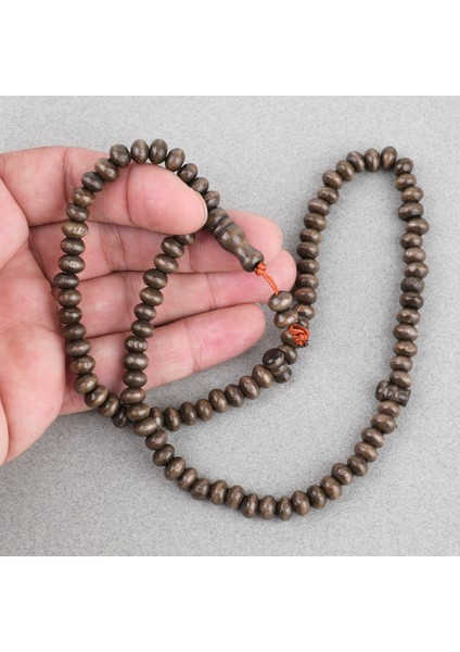 Şimşir Ağacı Renkli Vernikli 99LUK Tekerlek Kesim 7X5MM Tesbih - Koyu Kahverengi fiyatları