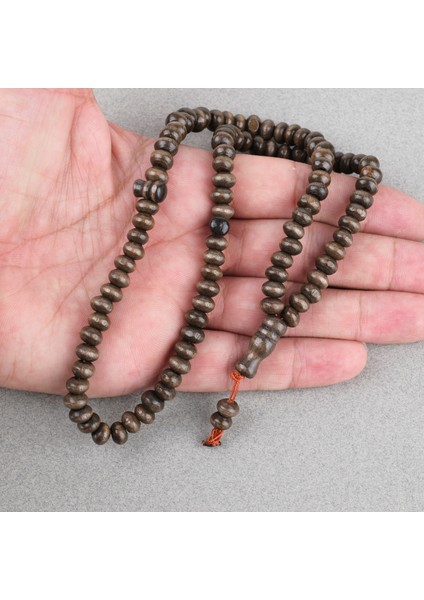 Şimşir Ağacı Renkli Vernikli 99LUK Tekerlek Kesim 7X5MM Tesbih - Koyu Kahverengi modelleri