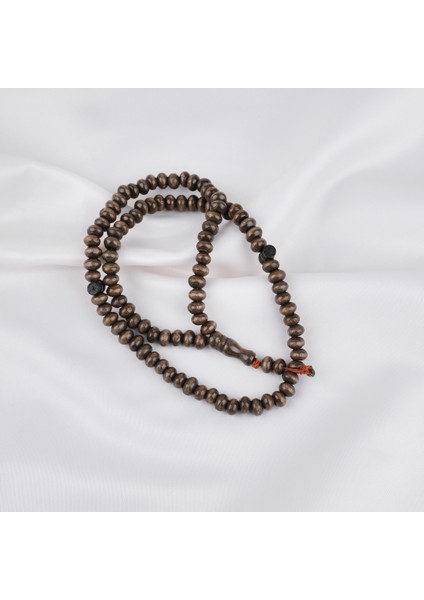 Şimşir Ağacı Renkli Vernikli 99LUK Tekerlek Kesim 7X5MM Tesbih - Koyu Kahverengi indirimleri