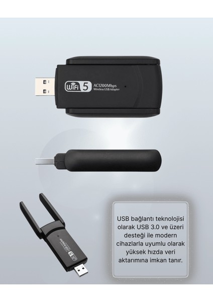 çınar ticaret usb wifi adaptör – 1200 mbps hız indirimleri