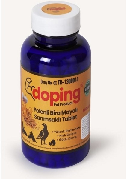 Disccover Doping Polenli Bira Mayalı Sarımsaklı Yavru Gelişim Tableti 500 Adet