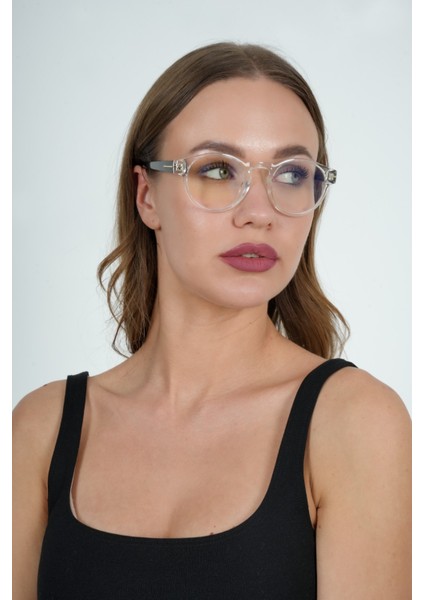 1066 C71 49 Olivier Philippe Mavi Işık Koruyucu Gözlük