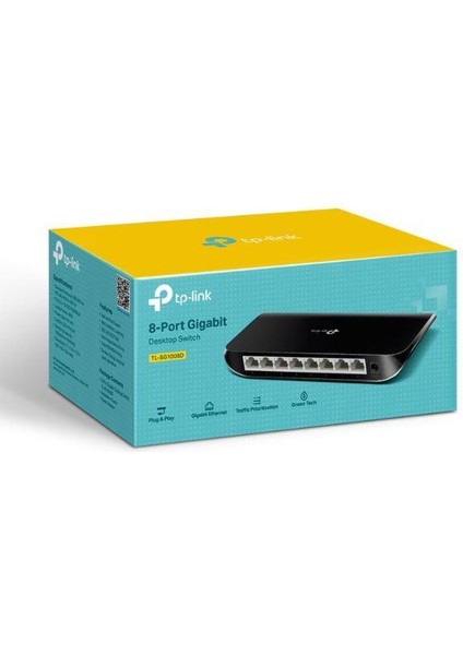 çınar ticaret tp-lınk tl-sg1008d 8 port gıgabıt plastik kasa swıtch
