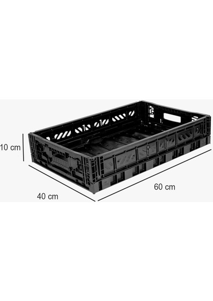 604010 Maxibox Black Katlanabilir Kasa fırsatları