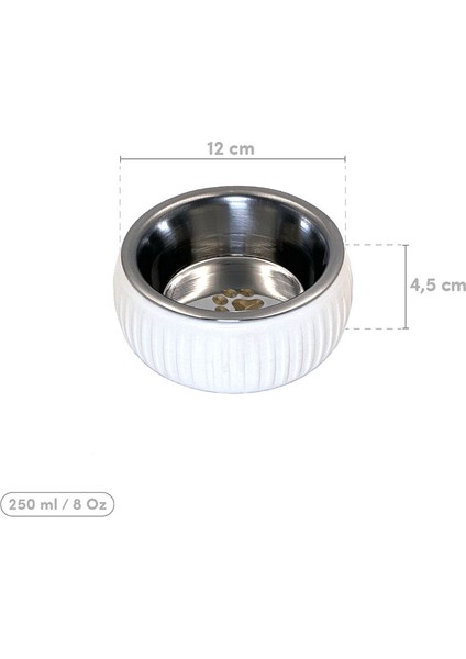 çınar ticaret mikopet organik seramik mama kabı beyaz fırsatları