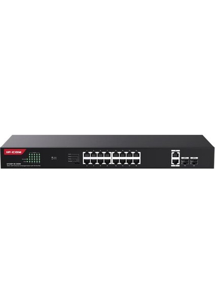 çınar ticaret ıp-com g1120p-16-250w 16 port gıgabıt+2xgb rj45/sfp uplınk 230w poe rackmount swıtch