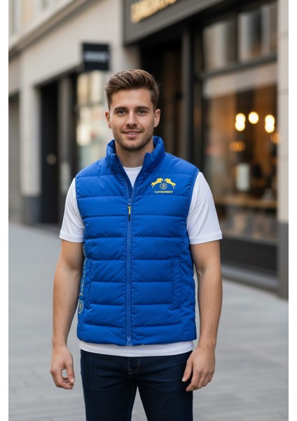 Rüzgar Geçirmez Dik Yaka Fermuar Kapamalı Erkek Yelek