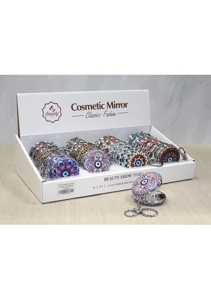 çınar ticaret taşlı el aynası anahtarlık model 2