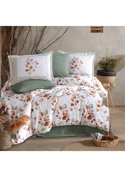 Ranforce %100 Pamuk Tek Kişilik Nevresim Ruska V1 Mint