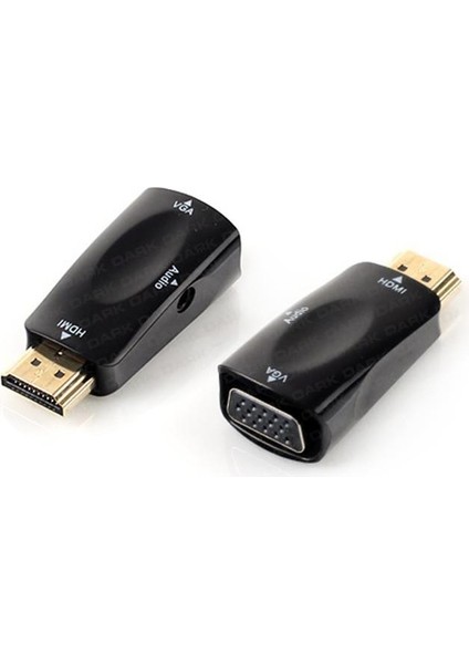 çınar ticaret dark dk-hd-ahdmıxvga2 hdmı to vga ve ses aktif dijital analog dönüştürücü